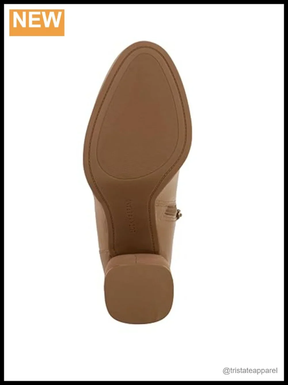 Lucky Brand Women's Leather Ankle Bootie Block Heel Almond Toe Zip Casual